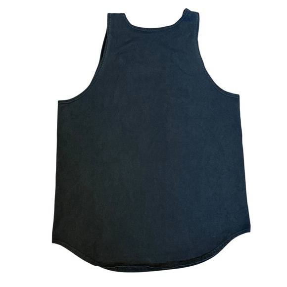 Vintage 90s Russell Athletic Tank Black Made in USA Men's Large Gym Muscle Shirt - Picture 4 of 8